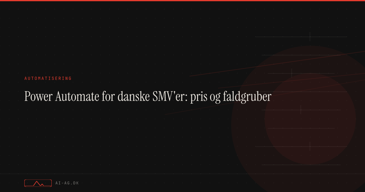 Power Automate for danske SMV'er: pris og faldgruber